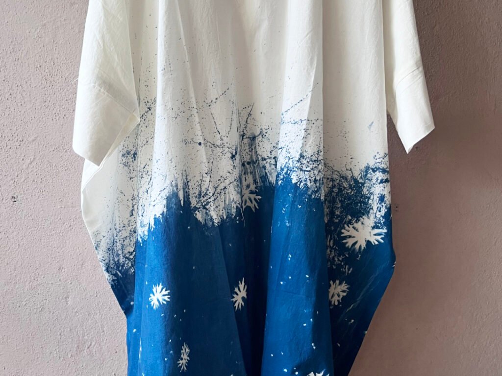 Himgiri - Cyanotype Cotton Dress